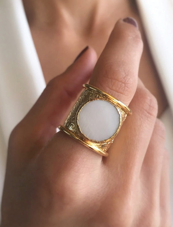 Motherofpearl ring