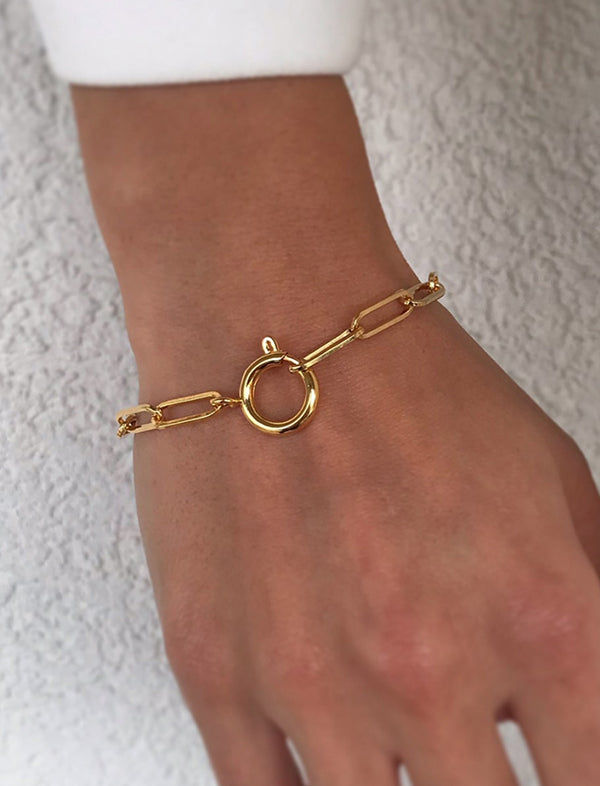 Paperclip chain bracelet