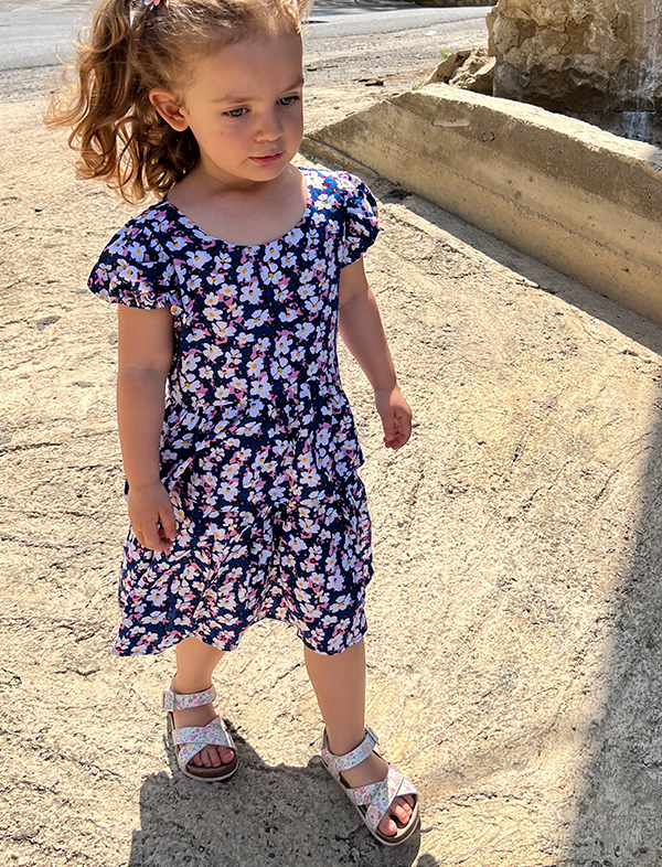 Mommy & me blue floral dress