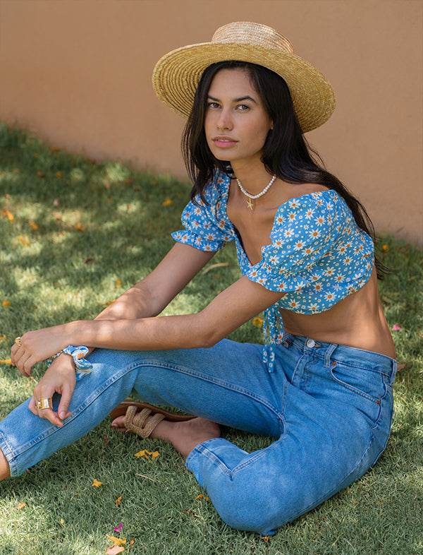 Daisy crop top