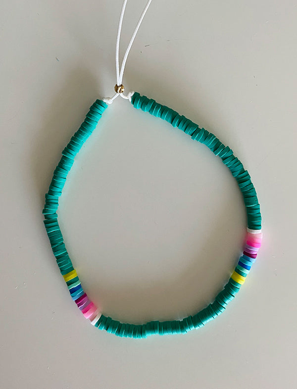 Fimo beads anklet