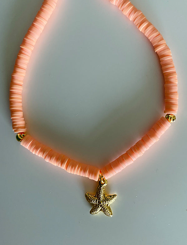 Fimo anklet with pendant