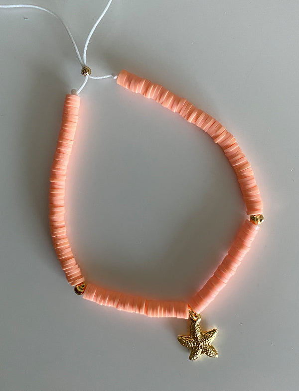 Fimo anklet with pendant