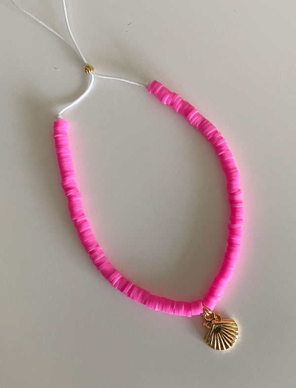 Fimo anklet with pendant