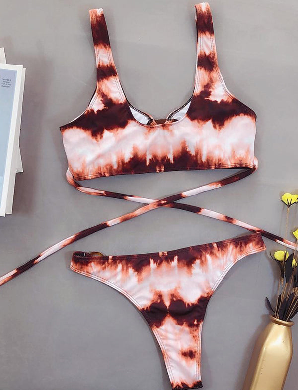 Tie dye bikini set